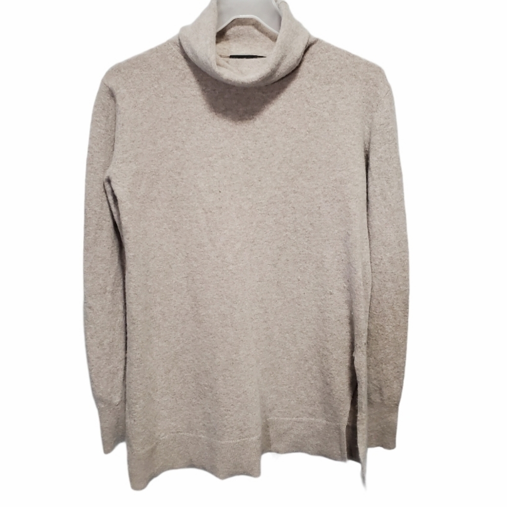 Ann Taylor Size S long Sleeves Pull Over turtleneck Sweater wool bend *